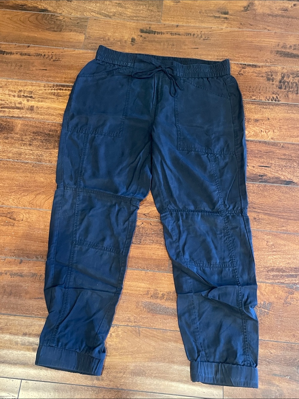 Banana Republic Navy Drawstring Cargo Joggers